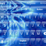 icon Keyboard Theme Glass Blue Wave(Onda azul de vidro do tema do teclado)