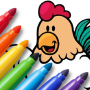 icon Paint animals(Animal Coloring Book para crianças
)