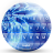 icon Keyboard Theme Glass Blue Wave(Onda azul de vidro do tema do teclado) 150.0