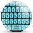 icon Keyboard Theme Metallic Blue(Aqua metálico do tema do teclado) 150.0