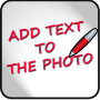 icon Add text to the photo (Adicione o texto à foto)
