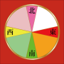 icon 風水カラーコンパス (Bússola de cor Feng Shui)