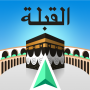 icon Qibla Compass with Salah Time (Qibla Compass com Salah Time)