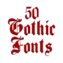 icon Gothic Fonts 50(Fontes góticas Message Maker)