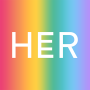 icon HER(HER Lesbian, bi queer namoro)