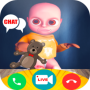 icon Baby in yellow Game of Video Call and Chat Simulation(Yellow Baby 2 Simulador de)