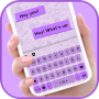 icon Simple Purple SMS(Fundo do teclado SMS roxo simples
)