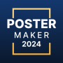 icon Poster Maker(Poster Maker - Faça memes e)