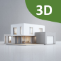 icon Housee(Housee: Planta de casa 3D, planta baixa
)