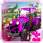 icon pink girl farm truck driver(Motorista de caminhão de fazenda menina rosa) 1.0