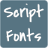 icon Script Fonts(Fontes de script para) 1.1.3