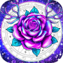 icon Rose Color(Rose, Flower Coloring Book)