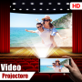 icon HD Video Projector(HD Video Projector Simulator - Mobile como projetor
)