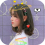 icon Live face sticker sweet camera (Live face sticker Hairstyle Camera
)