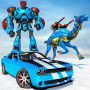 icon Police Flying Robot Car Game (Polícia terrestre Jogo de carro robô voador)