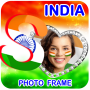 icon Indian Flag Text Photo Frame()
