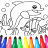 icon Fish and Dolphin coloring(Desenhos de golfinhos para colorir) 17.6.0