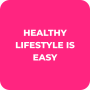 icon Healthy Lifestyle is Easy (vida saudável é fácil
)