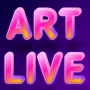 icon ARTLIVE(3D ARTLIVE falso chat ao vivo e chamada Assustador da tela de chamada colorida)