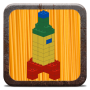 icon Vehicles with building bricks(Veículos com tijolos de construção)