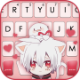 icon Anime Cat Boy Keyboard Background (Anime Cat Boy Keyboard Background
)