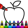 icon Kids Drawing & Coloring Games (Kids Jogos de desenhar e colorir Compre, venda e fique rico Jogo de salão de penteado para meninas)