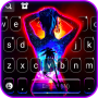 icon Neon Art Girl(Neon Art Girl Keyboard Backgro)