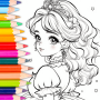 icon Doll Color(Cor da boneca: Coloração de princesa)