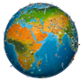 icon world map atlas 2023 (mapa mundial atlas 2023)