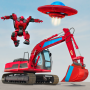icon Excavator Robot Transform(Escavadeira Robot Car Transform)