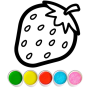 icon Fruits and Vegetables Coloring (Frutas e Legumes para Colorir)