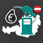 icon Spritpreise AT(Preços de combustível para 2023 AT: Reabastecimento inteligente)