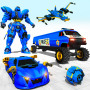 icon Police Flying Robot(Police Robot Car Transform War
)