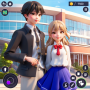 icon High School Girl Games(High School Love Jogos de anime)