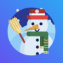 icon Snowman Sled (Snowman Sled Papel de)