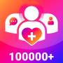 icon Get Like Followers And Hearts For Insta(seguidores reais e curtidas em 3D para Instagram de Ins Tags)