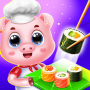 icon Baby Pig Cooking(Receita do chef de cozinha de porco)