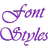 icon Font Styles(Estilos de fonte) 3.2