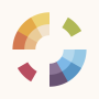 icon Color Wheel: Color Gear (Roda de cores de namoro: equipamento colorido)