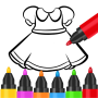 icon Coloring and Drawing For Girls(para colorir e desenhar para meninas)