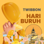 icon Twibbon Frame Buruh(DAY CASH LABOR DAY)