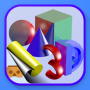 icon Simple 3D Shapes Objects Games(Formas 3D simples Jogos de objetos)