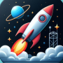 icon Rocket launch Space Race(Lançamento de foguete Corrida espacial)
