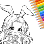 icon Cute Drawing : Anime Color Fan (Desenho fofo: Anime Color Fan)