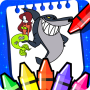 icon Zig and Sharko coloring game (Zig e Sharko jogo de colorir)