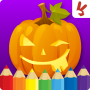 icon Halloween Coloring Book(Crianças colorir livro halloween)