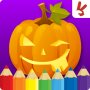 icon Kids coloring book halloween (Crianças colorir livro halloween)