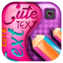icon Cute Text on Pictures App(Texto bonitinho no aplicativo Pictures)