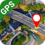 icon Map & GPS Navigation Route(Visão de satélite: Live Earth Maps)
