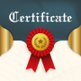 icon Certificate Templates & Maker(os modelos de certificado de console de jogos PSP e Maker)